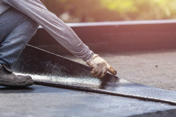 Professional Exterior Waterproofing technician working in McClure, OH